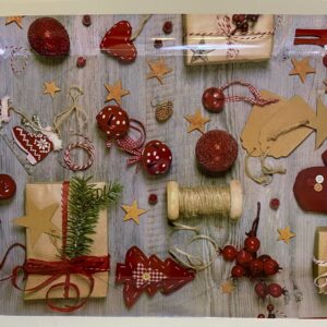 PLASTIC TRAY XMAS RECTANGLE (L) +-44X31C