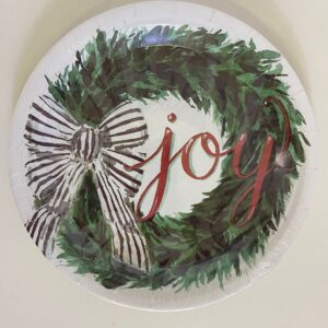 XMAS PAPER PLATE JOY 9"10PCS/PACK/EACH