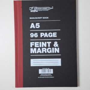 MANUSCRIPT BOOK A5 96PG FEINT&MARGIN1040