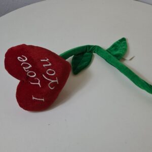 SOFT TOY HEART ON STEM 20X69CM/EACH