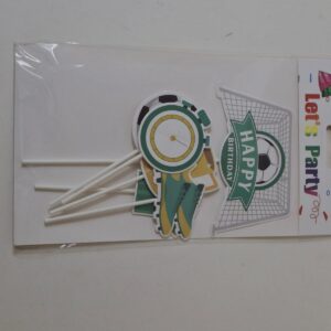 PARTY CAKE TOPPER SOCCER/EACH