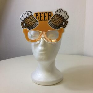 PARTY GLASS BEER 14CM/EACH
