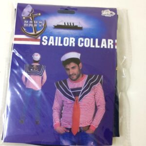 SAILOR COLLAR NAVY 55X30CM/EACH