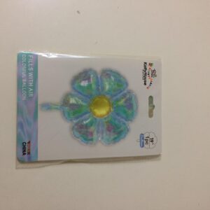 FOIL BALLOON FLOWER HOLO 19"/EACH