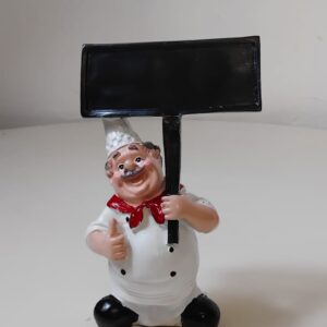 ORNAMENT CHEF HOLF WELCOME H19CM/EACH