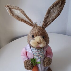 EASTER BUNNY CARROT+SHOVEL H45CM/EACH