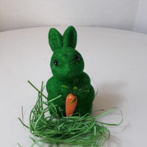 DECO GREEN BUNNY 15CM/EACH