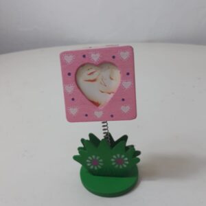WOODEN CARD HOLDER WITH FRAME 10CM/EACH