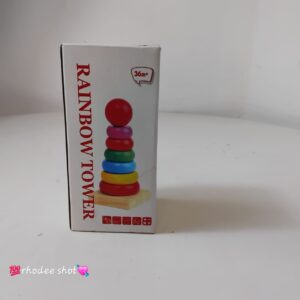 RAINBOW TOWER WOODEN 7X15C/EACH