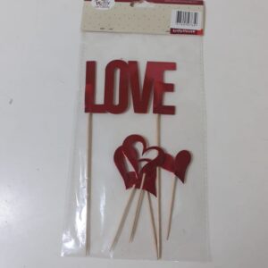 VALENTINE CAKE DECO LOVE/EACH