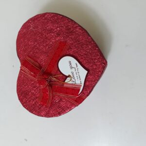 GIFT BOX HEART W/RIBBON 11.5X10X5CM/EACH