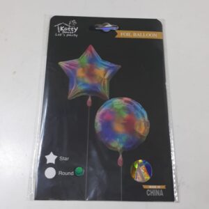 FOIL BALLOON STAR MULTICOLORS 18"/EACH