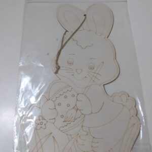 DIY PARTYS EASTER RABBIT WITH EGG H29CM/