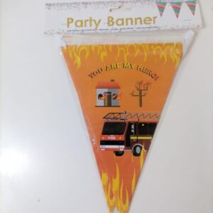 PARTY BANNER FIRE 21X28CM 2.8M/EACH