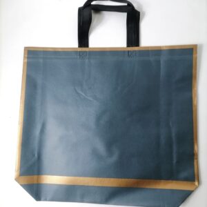 BAG SHOPPING WHIT+GOLD 32X43X10CM/EACH