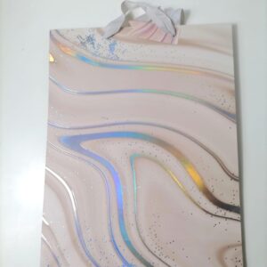 GIFT BAG MARBLE DESIGN 32X42X11CM/EACH