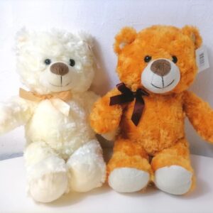 TEDDY BEAR 2023 CREAM RIBBON L+-32CM/EAC