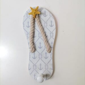 WOODEN HANGER/ANCOR SEA THEME9.5X21CM