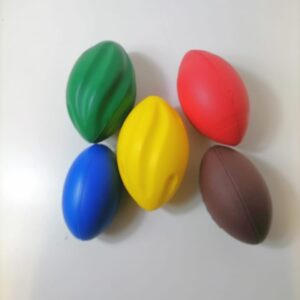 RUGBY BALL MIX STYLES +- 12.5-17CM/EACH