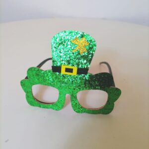 PARTY GLASS ST.PATRICK GLITTERISH/EACH