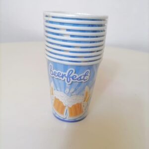 PARTY PAPER CUPS BEERFEST D7.5X9CM 10PC