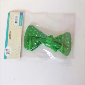 BOWTIE CLOVER+ SEQUIN DOTS 12X8.5CM/EACH