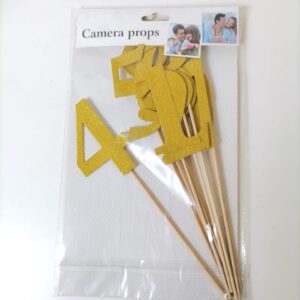 PHOTO PROPS NUMBERS ON STICK 10PC/PK