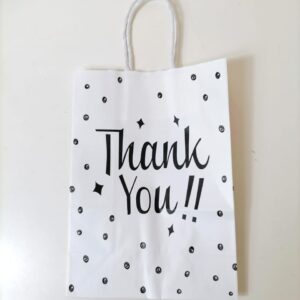 GIFT BAG THANK YOU (S) 15X21X8CM/EACH