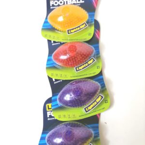 LIGHTUP RUGBYBALL ON CARD 7X13CM/EACH