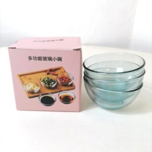 GLASS BOWL SET IN BOX  D9CM 3PC/BOX