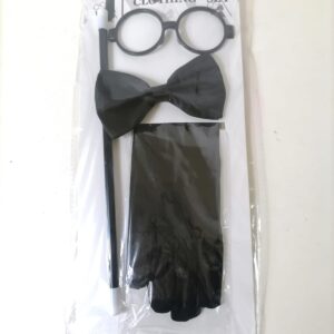 PARTY SET MAGICIAN GLASS+STICK+GLOVES