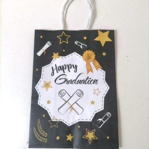 GIFT PAPER BAG GRADUATION 15X21X8CM/EACH
