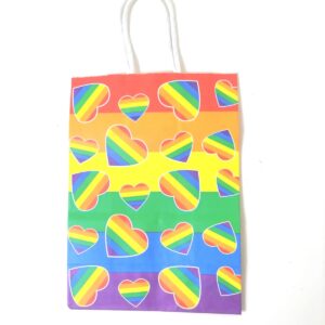 GIFT PAPER BAG RAINBOW 15X21X8CM/EACH
