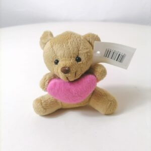 SOFT TOYS TEDDY WIT HEART (S) 10CM/EACH