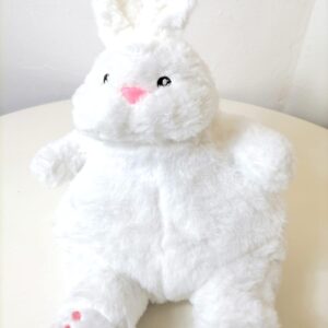 SOFT TOYS RABBIT WHT&PINK H33CM/EACH