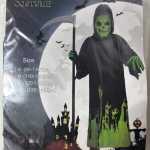 COSTUME BLACK HOODED ROBE L110-120CM/EAC