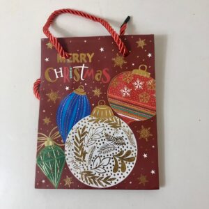 GIFT BAG XMAS TRAIN TREE(S) 12X15.5X6.8C
