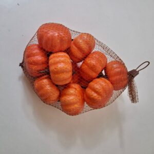 STYROFOAM PUMPKIN PAINTED 5CM 12PC/PK