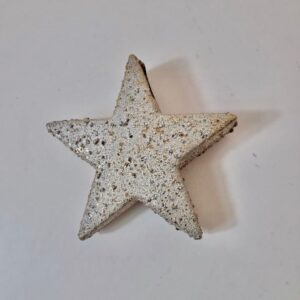 X'MAS DECO STAR CERAMIC H13CM/EACH