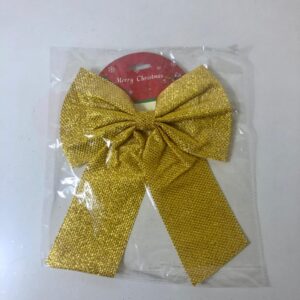 DECO RIBBON GOLD/SILVER 23X28CM/EACH