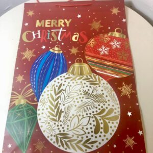 GIFT BAG XMAS (XL) BALL TREE 50X72X18CM/
