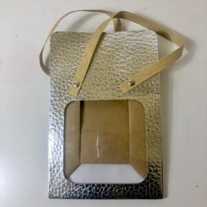 GIFT BOX WINDOW LASER 16.5X14.5X8.4CM/EA
