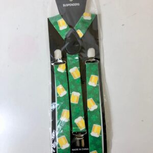SUSPENDER BEERMUG GREEN W2.5CMXL1M/EA