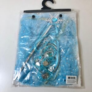COSTUME PRINCESS BLUE CAPE+ACCESSORIES