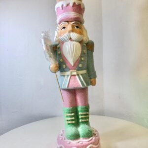 X'MAS DECO CANDY SOLDIER PINK 21X97X76CM