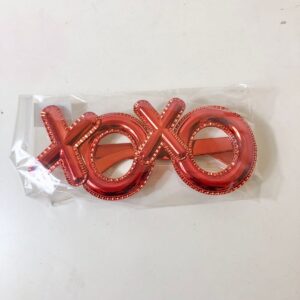 PARTY GLASS XOXO 17.5X7CM/EACH
