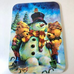 PLASTIC TRAY RECTANGLE XMAS 41X29CM/EACH