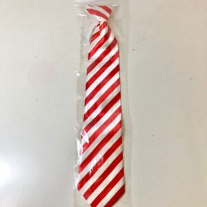 TIE STRIPE RED&WHITE READY TO WEAR 10X45