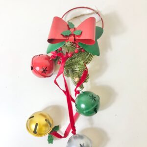 IRON DECO XMAS DOOR HANNGER BELL 46X14.5