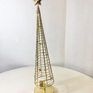 IRON DECO TREE WIRED LIGHTUP (L) 12.5X54